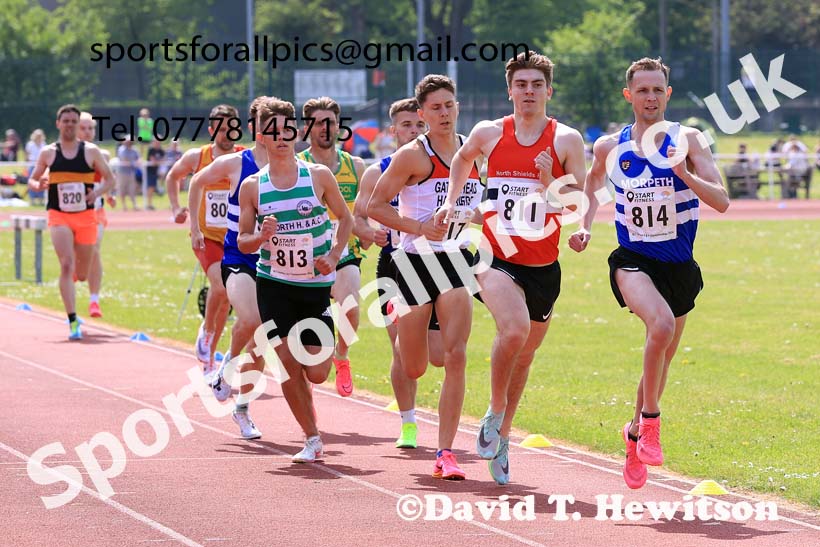 Mens Seniors 800 metres, 2024 North Eastern Track and Field Champs., Middlesbrough.  Photo: David T. Hewitson/Sports for All Pics